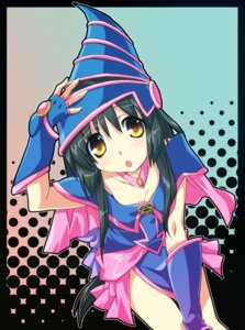 Rating: Safe Score: 0 Tags: 2008 black_hair clothing cosplay costume dark_magician_girl duel_monster e621 female grandfathered_content hair halftone halftone_background hexagram human human_only konami mammal not_furry occult_symbol pattern_background seal_of_solomon simple_background solo symbol y2k_(graphic_design) y_satomi yellow_eyes yu-gi-oh! User: bunchy7s