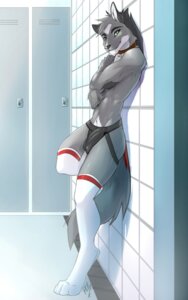 Rating: Explicit Score: 0 Tags: 2009 4_toes 5_fingers anthro biped bulge canid canine canis clothed clothing collar digital_media_(artwork) digitigrade e621 erection eyebrows feet fingers footwear fur genitals green_eyes jockstrap legwear locker locker_room looking_at_viewer male mammal multicolored_body multicolored_fur paws_in_socks penis peritian skimpy socks solo standing tail thigh_highs toes underwear wolf User: bunchy7s