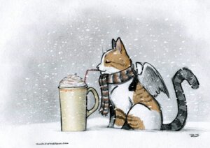 Rating: Safe Score: 0 Tags: :3 ambiguous_gender bendy_straw beverage cider coffee cold domestic_cat drinking_straw e621 feathered_wings feathers felid feline felis feral food hi_res mammal outside robthedoodler scarf side_view snow snowing solo wings winter User: bunchy7s