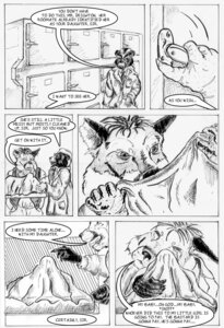 Rating: Questionable Score: 0 Tags: anthro bed_sheet bedding black_and_white bodily_fluids canid canine canis claws comic corpse crying death doctor duo e621 english_text female fox mammal medical monochrome mortuary_cabinet mulefoot profanity slop tears text wolf User: bunchy7s