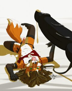Rating: Explicit Score: 0 Tags: 2011 4:5 aloci anthro bodily_fluids canid canine cecil_(aloci) clothed clothing collar crossdressing cum duo e621 erection eyewear femboy fox genital_fluids genitals glasses hi_res knot legwear male male/male mammal panties penis stockings tail underwear User: bunchy7s