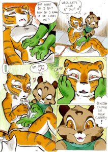 Rating: Safe Score: 0 Tags: anthro better_late_than_never chinese_mountain_cat clearing_your_mind comic daigaijin dialogue dreamworks duo e621 english_text exclamation_point eyes_closed felid feline felis female kung_fu_panda mammal massage master_tigress musical_note musical_symbol orange_eyes pantherine red_eyes smile student_mei_ling symbol tail text tiger User: bunchy7s