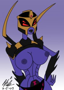 Rating: Explicit Score: 0 Tags: 1girls big_breasts black_lipstick black_panties blackarachnia blackarachnia_(tfa) breasts female female_focus female_only highres large_breasts mecha_musume mechanical mindsedge panties purple_nipples purple_skin robot robot_girl rule34 shirt_lift solo topless transformers transformers_animated User: bunchy7s