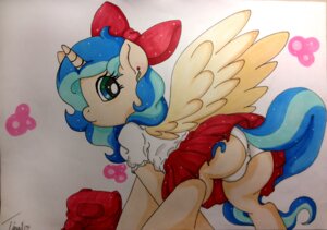 Rating: Questionable Score: 0 Tags: accessory backpack bag blush bottomwear bow_(feature) bow_accessory bow_ribbon butt clothed clothing costume dress e621 equid equine fan_character feathered_wings feathers female feral flirting full-length_portrait glitter hair_accessory hair_bow hair_ribbon hasbro hi_res horn mammal marker_(artwork) mirry92 my_little_pony mythological_creature mythological_equine mythology panties panty_shot portrait quadruped ribbons school school_uniform silly simple_background skirt solo sparkles standing stare student three-quarter_view tina_fountain_heart traditional_media_(artwork) underwear uniform upskirt white_background winged_unicorn wings young young_female young_feral User: bunchy7s
