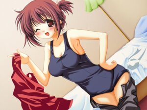 Rating: Questionable Score: 0 Tags: ;d black_pants blush breasts brown_hair female hand_on_hip imouto_ni!_sukumizu_kisetara_nugasanai! mizugi open_mouth red_shirt rule34 short_hair single smile sukumizu suzuhara_keiko swimsuit tagme undressing User: bunchy7s