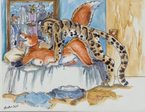 Rating: Explicit Score: 0 Tags: 2011 anal anal_penetration anthro anthro_on_anthro anthro_penetrated anthro_penetrating anthro_penetrating_anthro balls bed bodily_fluids breath canid canine clothing clouded_leopard cum discarded_clothing duo e621 erection felid fox from_behind_position furniture genital_fluids genitals heather_bruton inside interspecies knot lying male male/male male_penetrated male_penetrating male_penetrating_male mammal nude on_bed on_front painting_(object) pantherine panting penetration penile penile_penetration penis penis_in_ass raised_tail sex tail tongue User: bunchy7s