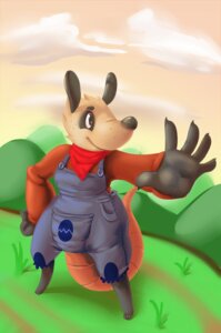 Rating: Safe Score: 0 Tags: american_opossum anthro bitty_batty clothing e621 female hi_res kerchief mammal marsupial overalls poppy_opossum poppy_opossum_(character) solo virginia_opossum User: bunchy7s