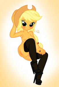 Rating: Explicit Score: 0 Tags: accessory anus applejack_(eg) blonde_hair blush breasts butt clothing e621 equestria_girls female footwear genitals green_eyes hair hair_accessory hairband hand_behind_head hasbro hat headgear headwear hi_res high_heels hisexpliciteditor human legwear looking_at_viewer mammal my_little_pony not_furry orange_body orange_skin platform_footwear platform_heels pyruvate shoes sitting solo stockings third-party_edit vulva User: bunchy7s