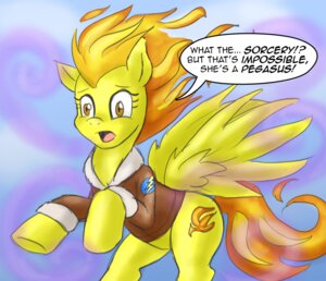 Rating: Safe Score: 0 Tags: comic dialogue e621 english_text equid equine feathered_wings feathers female feral friendship_is_magic hair hasbro mammal my_little_pony mythological_creature mythological_equine mythology pegasus pluckyninja solo spitfire_(mlp) surprised tail text wings wonderbolts_(mlp) yellow_body yellow_feathers User: bunchy7s