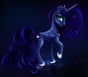 Rating: Safe Score: 0 Tags: 2012 blue_body blue_eyes blue_feathers blue_hair blue_theme cool_colors crown cutie_mark e621 equid equine eyeshadow feathered_wings feathers female feral friendship_is_magic hair hasbro headgear horn jewelry looking_at_viewer looking_back makeup mammal my_little_pony mythological_creature mythological_equine mythology necklace night princess_luna_(mlp) restricted_palette solo sparkles standing star tuyla water water_ripple winged_unicorn wings User: bunchy7s