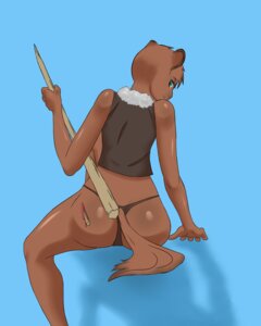 Rating: Questionable Score: 0 Tags: 4:5 ambiguous_gender anthro blood bodily_fluids broslayer20 butt clothing e621 hi_res panties solo underwear unknown_species User: bunchy7s