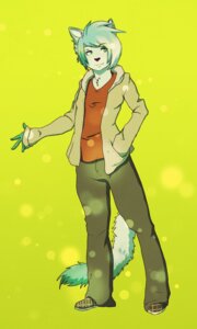 Rating: Safe Score: 0 Tags: anthro biped blue_body blue_fur bottomwear clothed clothing domestic_cat e621 felid feline felis footwear front_view full-length_portrait fully_clothed fur hair hand_in_pocket hi_res jacket looking_at_viewer male mammal multicolored_hair pants pockets portrait red_clothing red_shirt red_topwear shirt shoes simple_background slickfox solo standing teal_eyes topwear white_body white_fur white_hair User: bunchy7s
