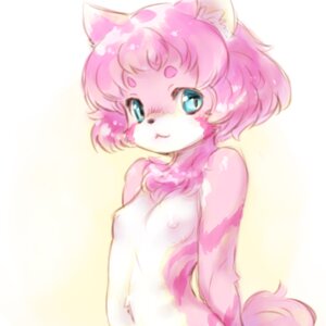 Rating: Questionable Score: 0 Tags: 1:1 anthro blue_eyes breasts domestic_cat e621 felid feline felis female fur hair looking_at_viewer mammal nipples pink_body pink_fur short_hair simple_background solo tail unknown_artist white_background young young_anthro young_female User: bunchy7s