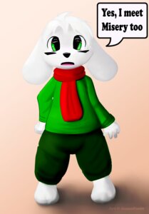Rating: Safe Score: 0 Tags: 2013 anthro cave_story clothing digital_media_(artwork) e621 fur green_eyes jamesfoxbr lagomorph looking_at_viewer male mammal mimiga open_mouth paint shaded solo toroko white_body white_fur User: bunchy7s