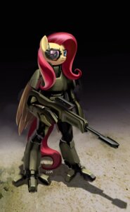 Rating: Safe Score: 0 Tags: abstract_background absurd_res anthro anthrofied armor biped black_background blue_eyes digital_media_(artwork) e621 equid equine feathered_wings feathers female fluttershy_(mlp) friendship_is_magic futuristic futuristic_armor futuristic_clothing futuristic_gun futuristic_suit gun hair hasbro hi_res high_tech_armor holding_gun holding_object holding_ranged_weapon holding_weapon looking_at_viewer machine mammal my_little_pony mythological_creature mythological_equine mythology ocular_targeting_device pegasus pink_hair power_armor ranged_weapon rifle simple_background solo standing tail vombavr weapon wings yellow_body yellow_feathers User: bunchy7s