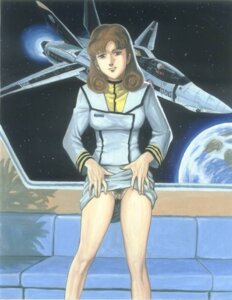 Rating: Explicit Score: 0 Tags: 1girls bare_legs breasts brown_hair brown_pubic_hair clothing curvaceous female human large_breasts light-skinned_female light_skin lisa_hayes long_hair looking_at_viewer macross misa_hayase no_panties pandoras_box pubic_hair pussy robotech rule34 skirt skirt_lift solo spacecraft super_dimension_fortress_macross traditional_media uniform wide_hips User: bunchy7s