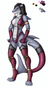 Rating: Safe Score: 0 Tags: 4_toes abs amber_eyes anthro aquatic armwear biped black_hair bottomless breasts claws clothed clothing cosplay digital_media_(artwork) e621 elbow_gloves feet female fin fingerless_gloves fish footwear furgonomics gloves grey_body grey_skin hair handwear legwear merrunz mileena mortal_kombat muscular muscular_anthro muscular_female non-mammal_breasts paws pose shaded shark sharp_teeth simple_background socks solo standing tail tail_clothing teeth thigh_highs toeless_footwear toeless_socks toes tongue tongue_out weapon white_background User: bunchy7s