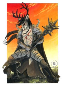 Rating: Questionable Score: 0 Tags: 2009 5_fingers anthro armor battle biped black_hair blood blood_on_armor blood_on_chest blood_on_object blood_on_weapon bodily_fluids boots border bottomwear cape clothed clothing coat deer e621 evening eye_scar facial_scar fingers footwear fur grass grey_body grey_fur hair hooves kacey long_hair mace male mammal melee_weapon open_clothing open_coat open_topwear outside outside_border pants partially_clothed plant pose scar shoes short_tail shoulder_guards sky smile solo standing tail topwear vambrace warrior weapon white_body white_fur wounded User: bunchy7s