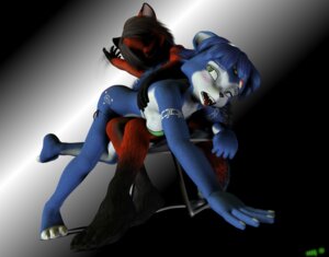 Rating: Questionable Score: 0 Tags: 3d_(artwork) anthro big-o666 bikini blue_body blue_fur blue_hair bra butt_slap canid canine chair charleyfox_(modeler) charleyfox_fox clothed clothing digital_media_(artwork) duo e621 female fox fur furniture green_eyes hair hand_spanking krystal_(charleyfox) krystal_(star_fox) mammal nintendo on_lap over_knee shadow skimpy slap spanking star_fox swimwear tight_clothing tongue two-piece_swimsuit underwear white_body white_fur User: bunchy7s