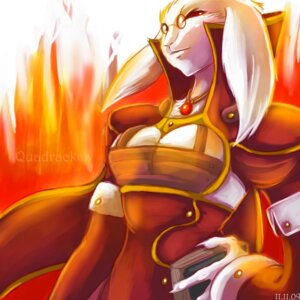 Rating: Questionable Score: 0 Tags: 1:1 2009 anthro armor book breasts claws clothing e621 eyewear female fur glasses lagomorph lena leporid mammal quadrackss rabbit solo white_body white_fur User: bunchy7s
