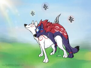Rating: Explicit Score: 0 Tags: 4:3 all_fours amaterasu_(okami) anal anal_orgasm blurred_background bodily_fluids canid canine canis capcom chinese_text clover_studio cum deity doggystyle duo e621 ejaculation eyes_closed female female_orgasm feral feral_on_feral from_behind_position fur fyriwolf666 genital_fluids hands-free happy happy_sex looking_pleasured male male/female mammal okami_(capcom) oki_(okami) orgasm orgasm_face outside sex simultaneous_orgasms sky tail text white_body white_fur wolf User: bunchy7s