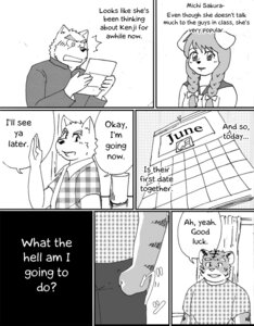 Rating: Safe Score: 0 Tags: anthro canid canine canis comic countershading dialogue domestic_dog duo e621 english_text felid female fruitz greyscale hard_translated male mammal monochrome pantherine photo text third-party_edit tiger translated translation_edit User: bunchy7s
