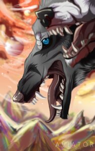Rating: Safe Score: 0 Tags: 2012 abstract_background ambiguous_gender aviator bared_fangs blue_eyes canid canine canis duo e621 feral mammal psychedelic_background scar wolf User: bunchy7s