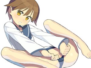 Rating: Explicit Score: 0 Tags: ass barefoot blush bottomless censored clitoris clitoris_slip clitslip clothing feet female miyafuji_yoshika namaeha_(pixiv77217) panties pomelocandy pussy pussy_peek rule34 school_uniform short_hair solo spread_legs strike_witches world_witches_series yellow_eyes User: bunchy7s