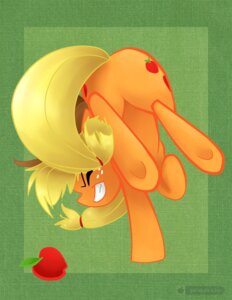 Rating: Safe Score: 0 Tags: ambiguous_gender apple applejack_(mlp) ass_up butt clenched_teeth clothing cowboy_hat cutie_mark e621 earth_pony equid equine eyes_closed feral food freckles friendship_is_magic fruit gab_(artist) green_background grimace hasbro hat headgear headwear heart_symbol horse mammal my_little_pony pain plant pony raised_tail simple_background solo tail teeth User: bunchy7s