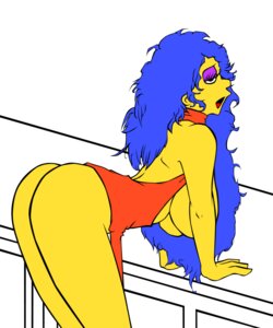 Rating: Explicit Score: 0 Tags: ass bent_over breasts clothes color female female_only human marge_simpson omegabrush rule34 side_view solo tagme the_simpsons User: bunchy7s