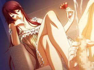 Rating: Explicit Score: 0 Tags: barefoot breasts censored cleavage clothed_female crossed_arms cum cumshot ejaculation feet female footjob long_hair male mole mosaic_censoring penis red_hair rule34 sitting toejob toes wine User: bunchy7s
