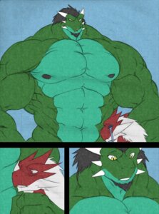 Rating: Questionable Score: 0 Tags: 2012 abs akira_(ryuakira) anthro arekusanderu biceps big_muscles big_pecs black_hair bodily_fluids body_size_growth color_edit colored comic crying dragon duo e621 growth hair hi_res horn huge_muscles huge_pecs hyper macro male muscle_growth muscular muscular_anthro muscular_arms muscular_male mythological_creature mythological_scalie mythology nipples notveryathletic nude pecs potion red_body red_eyes red_scales reptile ryuakira scales scalie size_transformation small_head tears third-party_edit tiny_head transformation white_hair yellow_eyes User: bunchy7s