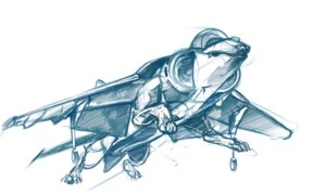 Rating: Safe Score: 0 Tags: 2009 aircraft airplane ambiguous_gender canid canine canis claws e621 feet feral grin harrier jet jumping kimbo-demonica living_aircraft living_machine living_vehicle machine mammal monochrome smile solo toes vehicle what what_has_science_done User: bunchy7s