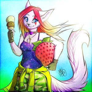 Rating: Safe Score: 0 Tags: 1:1 anthro blue_eyes dessert domestic_cat e621 felid feline felis female food fruit ice_cream mammal neko_astrum neotheta plant solo strawberry tail User: bunchy7s