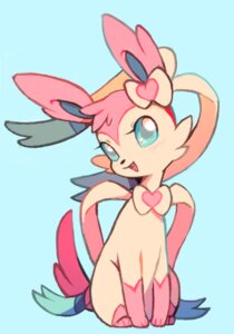 Rating: Safe Score: 0 Tags: accessory ambiguous_gender blue_eyes blush bow_ribbon bow_tie digitigrade e621 eeveelution extyrannomon_(artist) feral generation_6_pokemon hair_accessory hair_bow hair_ribbon looking_at_viewer nintendo pokemon pokemon_(species) quadruped ribbons sitting solo sylveon tail User: bunchy7s