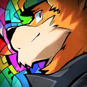 Rating: Safe Score: 0 Tags: 1:1 abstract_background anthro black_nose brown_eyes canid canine clothed clothing e621 icon low_res male mammal solo super-tuler User: bunchy7s