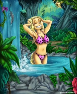 Rating: Safe Score: 0 Tags: anthro bathing bent_arm big_breasts bikini biped brandy_and_mr._whiskers brandy_harrington breasts canid canine canis clothed clothing detailed_background disney domestic_dog dots e621 eyes_closed female flower forest janna-riina jungle legs_in_water mammal nature navel outside partially_submerged plant rock skimpy smile solo standing standing_in_water submerged_legs swimwear tail tree two-piece_swimsuit water waterfall User: bunchy7s