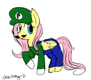 Rating: Safe Score: 0 Tags: 2011 crossover e621 equid equine feathered_wings feathers female feral fluttershy_(mlp) friendship_is_magic hair hasbro low_res luigi mammal mario_bros my_little_pony mythological_creature mythological_equine mythology nintendo pegasus quadruped simple_background solo sunnynoga tail white_background wings yellow_body yellow_feathers User: bunchy7s