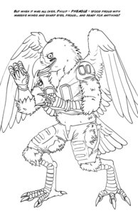 Rating: Safe Score: 0 Tags: 4_toes accipitrid accipitriform after_transformation american_football anisodactyl anthro arania avian avian_feet bald_eagle beak bird bottomwear claws clothing e621 eagle english_text feathered_wings feathers feet football_player footwear gloves handwear jersey legwear male monochrome nfl pants pheagle philadelphia_eagles sea_eagle shirt simple_background socks solo species_transformation sport standing swoop_(philadelphia_eagles) talons text toe_claws toes topwear torn_clothing transformation white_background wings User: bunchy7s