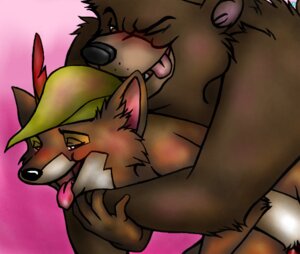 Rating: Explicit Score: 0 Tags: anthro bear canine disney fox furry gay little_john male male_only robin_hood_(character) robin_hood_(disney) rule34 tagme User: bunchy7s
