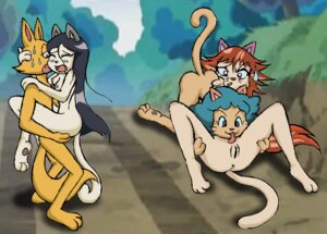 Rating: Explicit Score: 0 Tags: 1boy 3girls 69 69_position angel_a angel_b angel_c anthro anthro_on_anthro anus black_hair blue_hair breasts bururu's_angels canine cat cunnilingus curly_hair duo_focus feline female foursome fox furry group group_sex hair kaiketsu_zorori lapride licking male mammal moan multiple_females multiple_girls nipples oral orgasm orgy outdoors outside pussy red_hair rule34 sex stand_and_carry_position standing straight sweat sweatdrop swift_(artist) tongue tongue_out x_anus xionracer yuri zorori User: bunchy7s