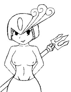 Rating: Explicit Score: 0 Tags: 1girls belly breasts female helmet mega_man mega_man_(classic) monochrome robot robot_girl rule34 solo solo_female splash_woman trident User: bunchy7s
