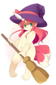 Rating: Questionable Score: 0 Tags: akitaka anthro blush broom canid canine cleaning_tool clothing e621 female green_eyes hair hat hat_only headgear headgear_only headwear headwear_only hi_res magic_user mammal mostly_nude nipples pink_hair red_hair solo witch witch_hat young young_anthro young_female User: bunchy7s