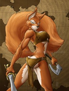 Rating: Questionable Score: 0 Tags: anthro axe big_tail biped bottomwear breasts brown_body brown_fur butt clothed clothing distracting_watermark e621 female fluffy fluffy_tail fur green_eyes grin half-closed_eyes holding_object holding_weapon loincloth long_tail looking_at_viewer mammal map melee_weapon mitchdlg multicolored_body multicolored_fur muscular muscular_anthro muscular_female narrowed_eyes pose rodent sciurid seductive skimpy smile smirk solo standing sword tail tan_body tan_fur tree_squirrel tribal two_tone_body two_tone_fur watermark weapon User: bunchy7s