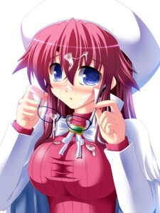 Rating: Explicit Score: 0 Tags: 1girls aty aty_(summon_night) blue_eyes blush breasts cum female glasses hat holding holding_removed_eyewear huge_breasts long_hair long_sleeves looking_at_viewer pink_hair ribbed_sweater rule34 simple_background solo summon_night summon_night_3 sweater unworn_eyewear upper_body utanone_shion white_background User: bunchy7s