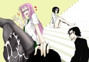 Rating: Explicit Score: 0 Tags: barefoot black_eyes black_hair blush crossed_legs cum cum_string dress_shirt facial_hair fangs feet female femdom footjob footjob_with_legwear frown glasses goatee hand_on_head heart legs long_hair male mole naughty_face necktie off_shoulder pantyhose pink_eyes pink_hair pov_feet reizokusei_club rule34 sexually_suggestive shirt short_hair sitting stairs straight sweat tongue User: bunchy7s