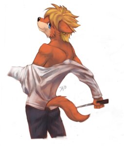 Rating: Safe Score: 0 Tags: 2012 anthro black_nose blonde_hair blue_eyes bottomwear canid canine clothed clothing deomalon e621 ear_piercing fox fur hair hi_res looking_at_viewer looking_back male mammal orange_body orange_fur pants partially_clothed piercing rear_view red_body red_fur shirt signature simple_background smile solo tail tan_body tan_fur topwear undressing white_background User: bunchy7s Rating: Safe Score: 0 Tags: 2012 anthro black_nose blonde_hair blue_eyes bottomwear canid canine clothed clothing deomalon e621 ear_piercing fox fur hair hi_res looking_at_viewer looking_back male mammal orange_body orange_fur pants partially_clothed piercing rear_view red_body red_fur shirt signature simple_background smile solo tail tan_body tan_fur topwear undressing white_background User: bunchy7s