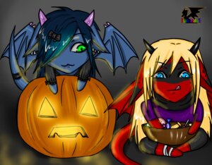 Rating: Safe Score: 0 Tags: 2011 accessory anthro blue_eyes bow_(feature) bow_accessory bow_ribbon candy chibi coman dessert dragon duo e621 eliana-asato ena_(eliana) female food fruit green_eyes hair_accessory hair_bow hair_ribbon halloween holidays horn membrane_(anatomy) membranous_wings mythological_creature mythological_scalie mythology plant pumpkin red_body ribbons scalie tail tongue tongue_out wings User: bunchy7s