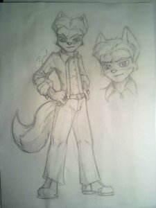Rating: Questionable Score: 0 Tags: 3:4 anthro biped black_and_white canid canine e621 fox front_view full-length_portrait graphite_(artwork) greyscale hands_on_hips hatching_(art) headshot_portrait hi_res male mammal monochrome multiple_images portrait pose shaded sketch sketch_page solo standing suspenders tail traditional_media_(artwork) unknown_artist User: bunchy7s