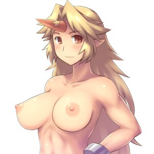 Rating: Questionable Score: 0 Tags: 1:1 aaaa areola big_breasts blonde_hair blush breasts brown_eyes e621 erect_nipples female hair half-length_portrait hi_res horn huge_breasts humanoid humanoid_pointy_ears long_hair looking_at_viewer mammal nipples not_furry nude pointy_ears portrait simple_background solo touhou white_background yuugi_hoshiguma User: bunchy7s